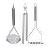 Oc9 Stainless Steel Potato Masher/Pav Bhaji Masher (Pack of 2) & Roti Chimta/Utility Tong for Kitchen view 1