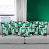 DECOTREE Cotton 104 TC Cushion Cover, 12 x 12 Inch, Turquoise Blue, 5 Pieces view 1