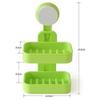 SEASPIRIT Plastic Double Layer Soap Dish Suction Cup Wall Tray Self-Adhesive Stainless Steel Waterproof Kitchen Bathroom Soaps Storage Rack view 3