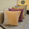 Khooti Sparkle Velvet Cushion Cover, 10x10 | Copper Gold | Pack of 2 | Solid Plain Soft & Smooth, Decorative Cushion Covers for Living Room, Bedroom, Couches, Chairs, Sofas, Beds & Home Decor view 2