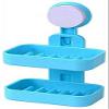 SEASPIRIT Double Layer Bathroom Shower Suction Soap Dish Hanging Tray Wall Holder Rack (Medium, 4, Pink) view 2