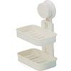 SEASPIRIT Double Layer Bathroom Shower Suction Soap Dish Hanging Tray Wall Holder Rack (Medium, 4, Pink) view 4