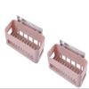 SONIQE Heavy Plastic Suction Cup Multi Storage Holder Wall Mounted Shelf for Bathroom (Multicolour 2 Piece view 1