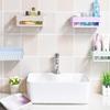 SONIQE Heavy Plastic Suction Cup Multi Storage Holder Wall Mounted Shelf for Bathroom (Multicolour 2 Piece view 2
