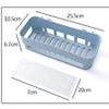 SONIQE Heavy Plastic Suction Cup Multi Storage Holder Wall Mounted Shelf for Bathroom (Multicolour 2 Piece view 3