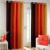 Radees Creations Polyresin Floral Curtain, Door - 7 Feet, Orange, Pack of 2 view 1