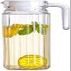 PrimeWorld Strips Glass jug Pitcher with White Lid 1.1 LTR (1100ml) 1 Pcs view 1