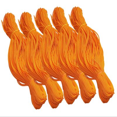 Style Up Nylon 4mm Orange Macrame Cord Set of 5