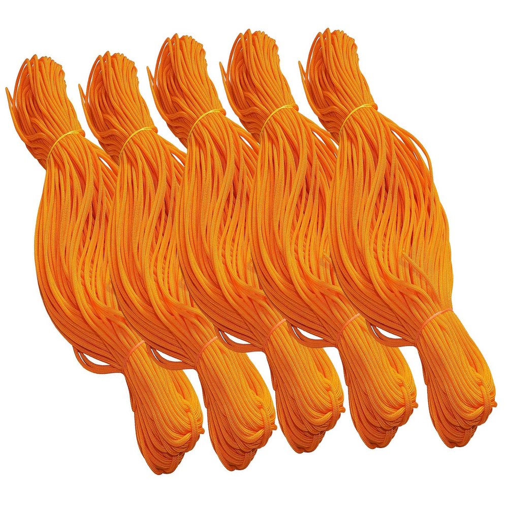 Style Up Nylon 4mm Orange Macrame Cord Set of 5