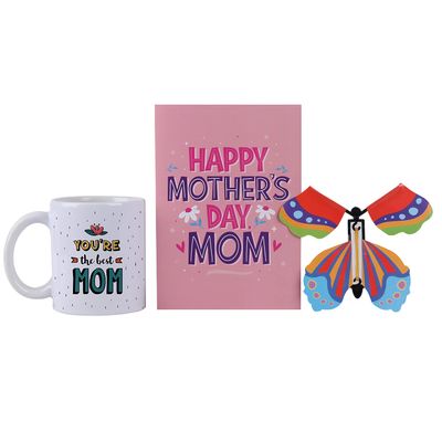Oye Happy Ceramic - World'S Best Mother Gift Combo - Magic Mirror Card & Premium Mug - Best Gift For Mom/Mother In Law On Birthday/Mother'S Day, 330 milliliter