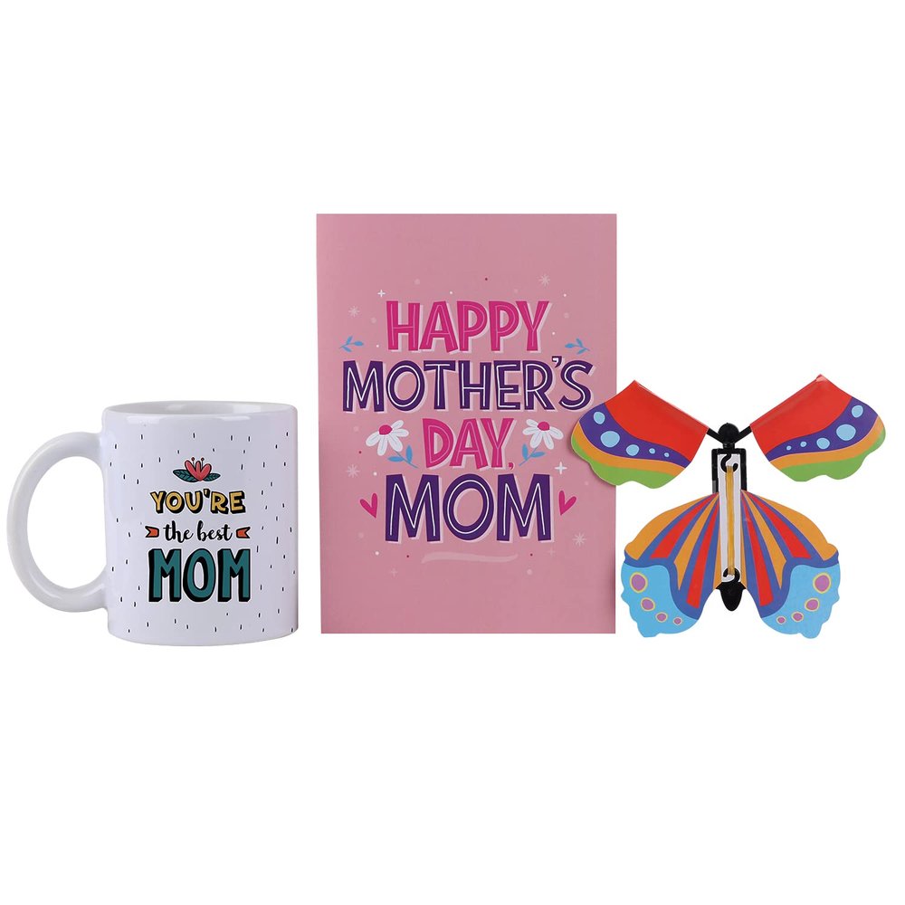 Oye Happy Ceramic - World'S Best Mother Gift Combo - Magic Mirror Card & Premium Mug - Best Gift For Mom/Mother In Law On Birthday/Mother'S Day, 330 milliliter
