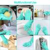 KLIP 2 DEAL Multipurpose Magic Dishwashing Gloves with Scrubber, Silicone Cleaning Reusable Scrub Gloves for Wash Dish,Kitchen, Bathroom(1 Pair, Random Color) view 3