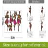 Sticker Hub Traditional Lady Switch Board Sticker Size-15cm x 7cm Set of -4 SW228 view 3