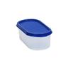 Mahaware Modular Oval Plastic Kitchen Container Set,600 ml, Set of 6, Blue view 2