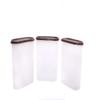 Mahaware Modular Oval Plastic Kitchen Container Set,2400 ml, Set of 3, Brown view 4