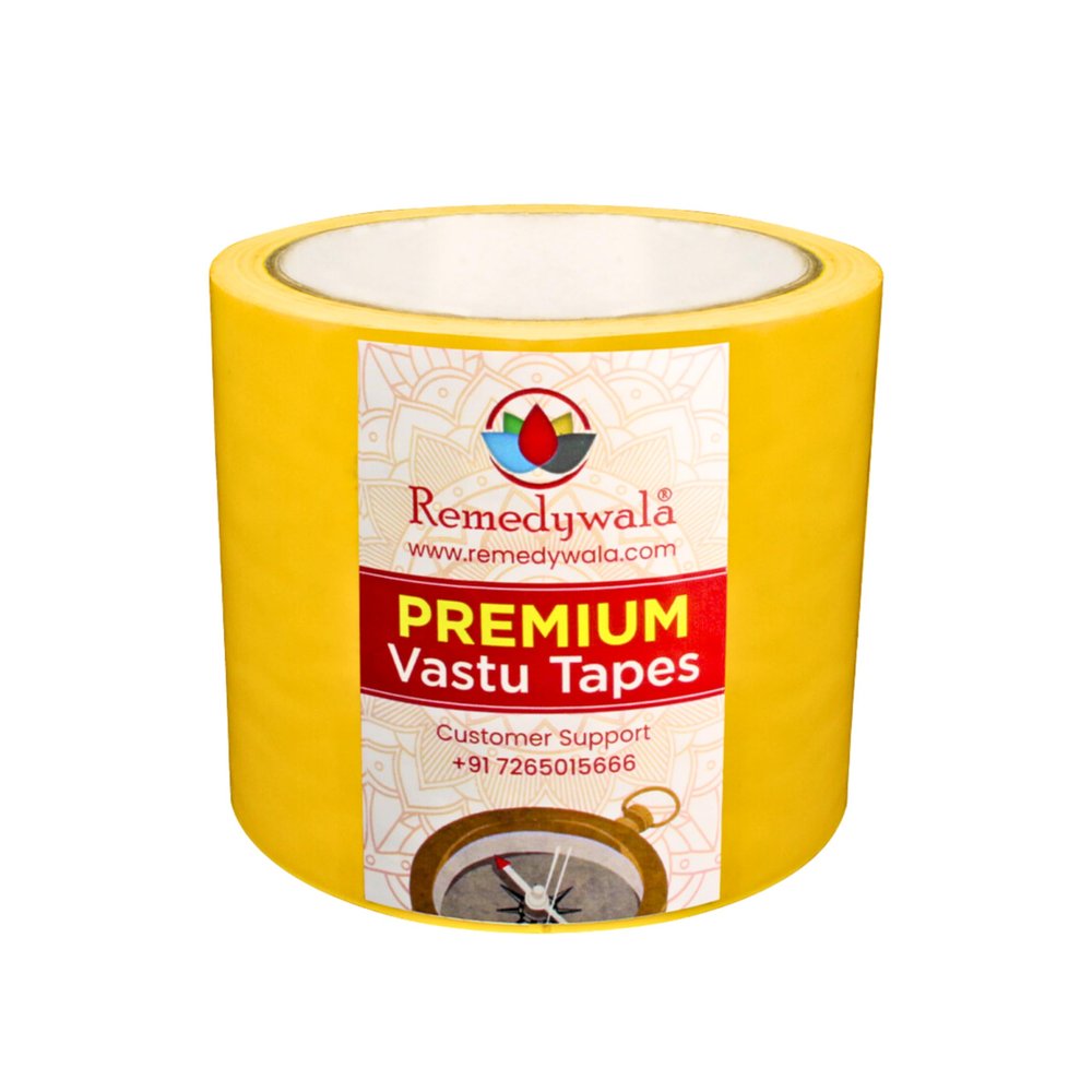 Remedywala Vastu Yellow Color Tape (3 to 4 Inch) (20 Meter)