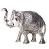 Prince Home Decor & Gifts Metal Elephant- Silver, Medium view 1