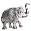 Prince Home Decor & Gifts Metal Elephant- Silver, Medium view 3