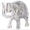 Prince Home Decor & Gifts Metal Elephant- Silver, Medium view 4