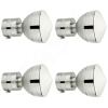FAST Cbs70 Stainless Steel Metal For 1Inch Window Solid Opaque Curtain Rod Pocket Bracket End Knob Finials Accessories - Pack Of (4) view 1