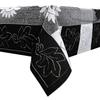 FAIRY HOME Net Stripe 6 Seater Rectangular Table Cover (Black,Cotton, Pack of 1) view 3