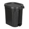 KOLORR Stitch 7 Liters Plastic Pedal Dustbin/Trash Can/Garbage Waste Bin with Lid for Home/Kitchen/Office/Bathroom & Washroom  Black view 2