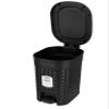 KOLORR Stitch 7 Liters Plastic Pedal Dustbin/Trash Can/Garbage Waste Bin with Lid for Home/Kitchen/Office/Bathroom & Washroom  Black view 3
