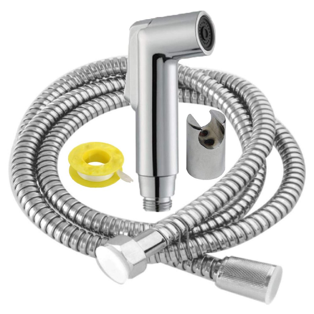 Mawson FHC1602715 Health Faucet ABS with Rubbit Cleaning System, 1.5 Meter Long Stainless Steel Flexible Tube and ABS Wall Hook (Multicolor)
