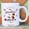 Jhingalala Best Grandma in The World Printed Ceramic Coffee Mug White - 11 Oz Mug Gift for Grandmother (JC10125) view 4