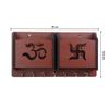 Sehaz Artworks Key Hangers for Wall | Key Holder for Home Decor Stylish | Key Stand | Mobile Holder for Wall | Key Chain Holders (7 Hooks, MDF Brown) view 3