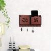 Sehaz Artworks Key Hangers for Wall | Key Holder for Home Decor Stylish | Key Stand | Mobile Holder for Wall | Key Chain Holders (7 Hooks, MDF Brown) view 4