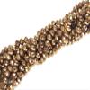 The Design Cart 6 MM Copper Metallic Rondelle Faceted Crystal Beads for Jewellery Making, Beading, Art and Craft Supplies (1 String) view 1