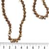 The Design Cart 6 MM Copper Metallic Rondelle Faceted Crystal Beads for Jewellery Making, Beading, Art and Craft Supplies (1 String) view 3