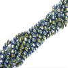 The Design Cart 8 MM Green Metallic Rondelle Faceted Crystal Beads for Jewellery Making, Beading, Art and Craft Supplies (1 String) view 1