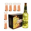 TIED RIBBONS Pack of 6 Wine Bottle Cork Copper Wire String Lights (2 Meter 20 LED in Each) - Lights for Home Decoration view 1