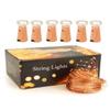 TIED RIBBONS Pack of 6 Wine Bottle Cork Copper Wire String Lights (2 Meter 20 LED in Each) - Lights for Home Decoration view 2