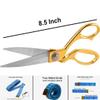 Stealodeal Tailoring Sewing Kit, Stainless Steel 8.5'' Scissor with Measuring Inch Tape & Tread Cutter view 2