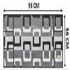 Yellow Weaves Fridge Top Cover (Black) view 3