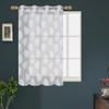 FRESH FROM LOOM Sheer Curtains 5 Feet Window | Net Curtain | Semi Transparent Tissue Screens Parda | Grommet Curtains Ring Curtains Parde (4X5 Feet, White, 1Pc Only) view 1