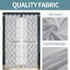 FRESH FROM LOOM Sheer Curtains 5 Feet Window | Net Curtain | Semi Transparent Tissue Screens Parda | Grommet Curtains Ring Curtains Parde (4X5 Feet, White, 1Pc Only) view 3