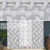 FRESH FROM LOOM Sheer Curtains 5 Feet Window | Net Curtain | Semi Transparent Tissue Screens Parda | Grommet Curtains Ring Curtains Parde (4X5 Feet, White, 1Pc Only) view 4