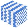 Talwar Home Decor 300 GSM Cotton Hand Towel Set (Blue and White) - 10 Piece view 1