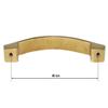 FAST CP30 S- PVD Gold C Curved Furniture Cabinet Handles for Pull Wardrobe Door, Kitchen Drawers, Dresser Drawer 2pcs (96mm, 4 Inch) view 4