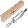 Rollyware Premium 100% Stainless Steel Smooth Rolling Pin/Belan for Baking, Doughs, Breads, Chapati -Slim, Non Stick, Lightweight with Better Grip & Easy to Wash view 2