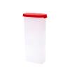 Mahaware Modular Mini Oval Plastic Kitchen Container Set, 425ml, Set of 6, Red view 2