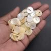 Embroiderymaterial Two Hole Round Mother of Pearl Buttons for Embelishment, Sewing and Crafting (72 Pieces, Cream) (15MM) view 3