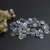 Embroiderymaterial Double Hole Round Mother of Pearl Buttons for Embelishment, Sewing and Crafting (72 Pieces, Grey) (11MM) view 4