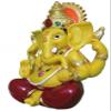 Grand Jhaiji Stone Beautiful Ganesha Statue/Ganpati Murti/Showpiece for Home Decor (Multicolour, Medium) view 2