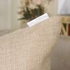 Khooti Jute Cushion Cover | 26x26 Inch, Light Linen | Throw Pillow Cover for Couches, Chairs, Sofas, Beds, Coffee Tables, Living Rooms, Bedrooms, Modern Boho Design view 4
