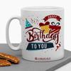 Jhingalala  Premium Quality Happy Birthday to You Printed Ceramic Coffee Mug White - 11 Oz Mug Gift for Friend, Brother, Sister, and Partner (JC10395) view 3